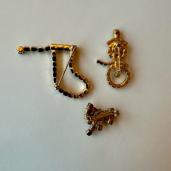 Rhinestone Christmas Brooches - Picture 5 of 7